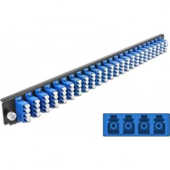 DELOCK 43369 - 19 Blue Splice Panel, 24 LC Quad Ports