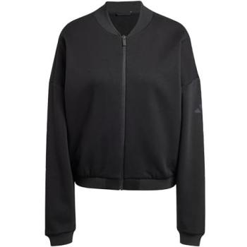 Sudadera Deportiva Essentials Negro con Cremallera