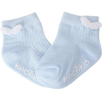 Chaussettes courtes en coton pour nouveau-né, motif aile d'ange, mignonnes et solides