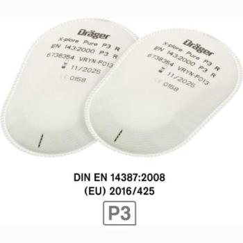 Filtres à Particules Pure P3 Dräger X-plore