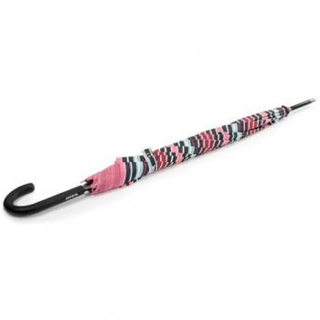Isotoner Parapluie Canne Rayé Blush