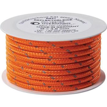 Reflektorschnur Safety Reflector Länge 50 m Ø 6 mm Polyester orange OVERMANN