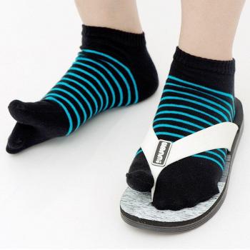 Zweifinger-Kimono-Socken für Männer und Jungen, 5 Paare, gestreift