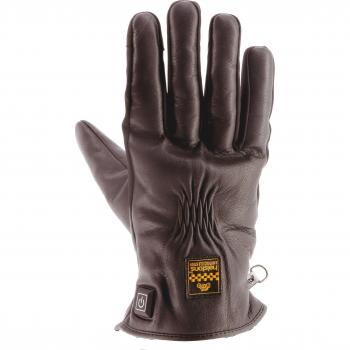 Guanti da moto riscaldati in pelle Helstons - Marrone XL