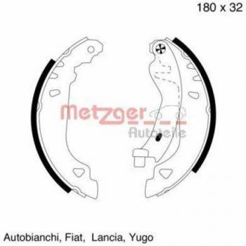 Freno da corsa Metzger 457 Kit Ganci