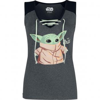 Top Star Wars - Baby Grogu - S a XXL - Donna - grigio melangiato/nero