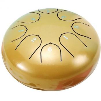 8 Tone Mini Drum 6 Inch Steel Tongue Percussion Instrument