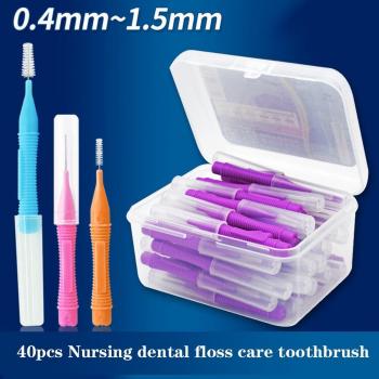 40-Piece Interdental Toothbrush and Toothpick Set