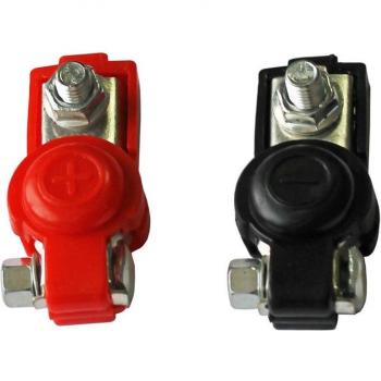 2x Quick-Release Battery Terminal Clamps 6-12V