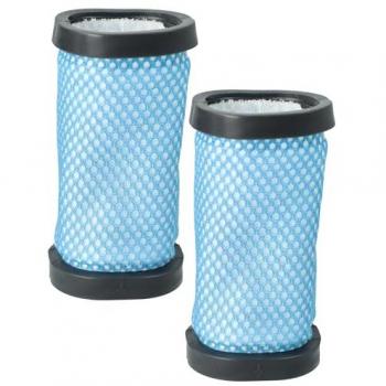 VHBW Set of 2 Exhaust Filters for Hoover DS22HCB, DS22GR, DS22G, DS22L Vacuum Cleaners - Black/Blue/White