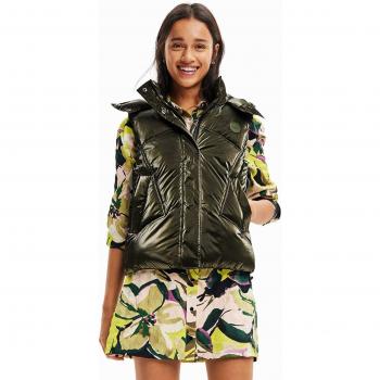 Chaleco Verde Acolchado Desigual