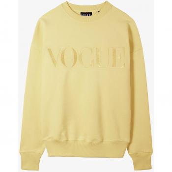 Chaqueta Casual Vogue de Manga Larga Color Amarillo (XXL)