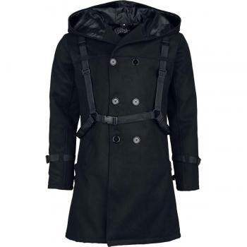 Vixxsin Salem Coat - Cappotto Gotico - Nero - S a XXL - Uomo