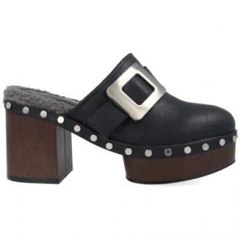 Botines Zuecos Noa Harmon Ego 9827-06 Negro