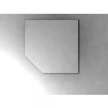 Mcbuero.de Verkettungsplatte trapezform 120x120cm mit Fuß Weiß