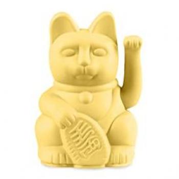 Donkey Products Winkekatze Lucky Cat Mini Maneki Neko Gelb