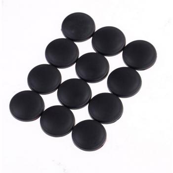 12Pcs Universal ABS Plastic Car Interior Door Lock Screw Protector Cover Caps - White/Black Colors