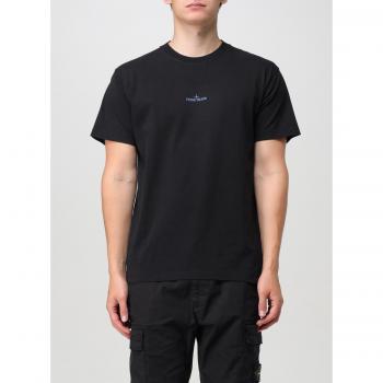 Men's Black Stone Island T-Shirt - Size L