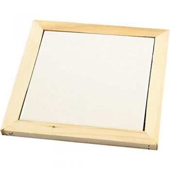Posavasos de madera con marco