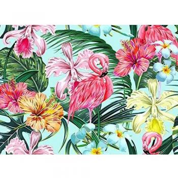 Papier Peint Panorama Floral Motif Animaux Salon