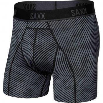 Bóxer SAXX Kinetic HD Brief gris oscuro negro - XS