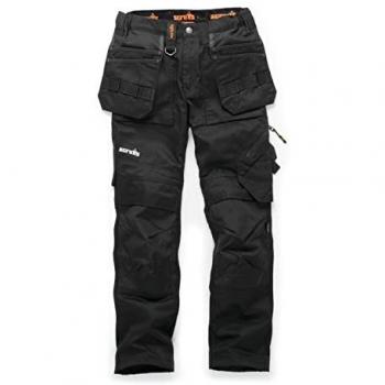 Pantaloni cargo da donna Trade Flex neri con tasche, Taglia 42 S