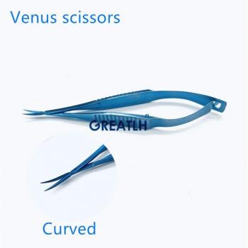 Ciseaux de microchirurgie 8,5 cm en acier inoxydable/alliage de titane