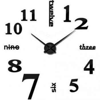 Modern Large Wall Clock - 27/47 Inch Acrylic Stickers