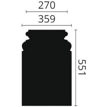 NMC PB1 Arstyl Classic White Pilaster Base Decorative Element