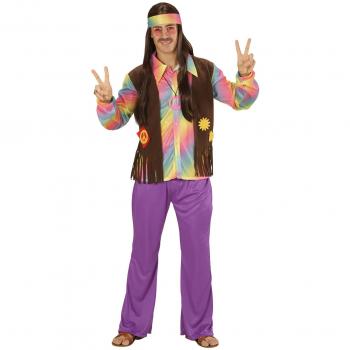 Costume da hippie arcobaleno per uomo