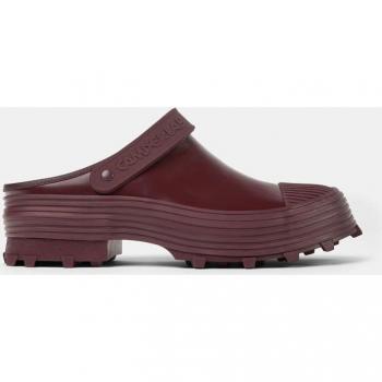 CAMPERLAB Traktori Unisex Clogs Burgundy Size 39 Smooth Leather