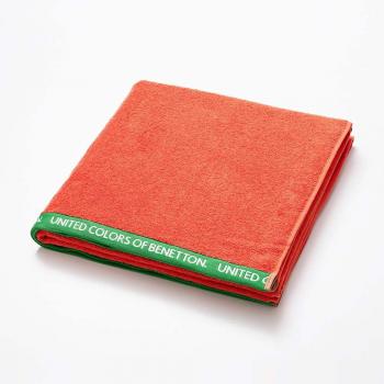 Toalla de Playa Absorbente 160x90cm 450g/m² Rojo Benetton - Tamaño Grande