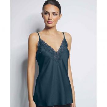 Selmark Top Lencero con Encaje y Escote en V