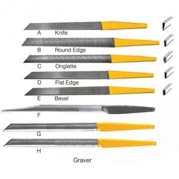 Jewelry Engraving Tool Set - 8 High-Speed Steel Gravers