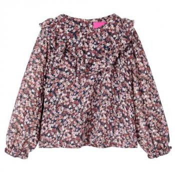 Blusa de Algodão Rosa Escuro VidaXL Criança 104