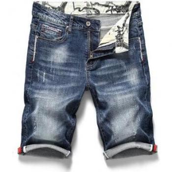 Shorts de Jean Elásticos para Hombre