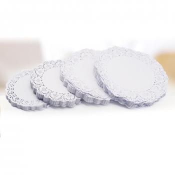 100Pcs Round Lace Paper Cake Mats