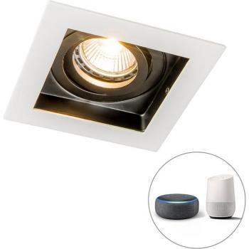 Qazqa Modernes LED Einbaulicht Schwarz