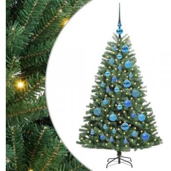 Arbusto Natalizio Verde 120 cm in PVC con Supporto Metallico