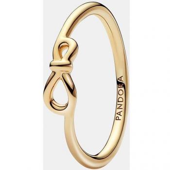 Pandora Gold Infinity Knot Ring - Size 54