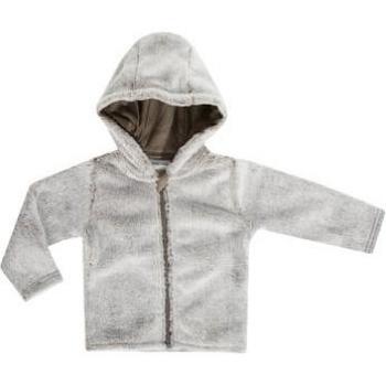 Giacca BABY ON TOUR con cappuccio per bambini marrone melange