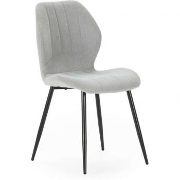 Set de 4 sillas Miño con tapizado textil gris hielo