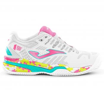 Joma Slam Jr 2332 White Pink Children's Padel Shoes