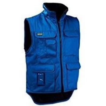 Gilet senza maniche Blaklader trapuntato con fodera in pile blu reale L