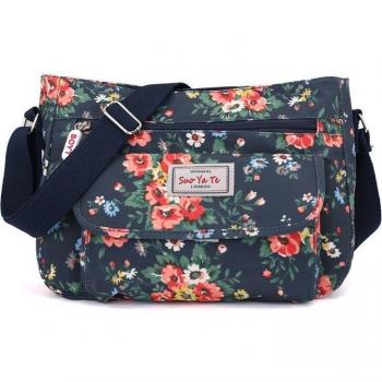 Sacoche plage nylon étanche Fleur Sauvage