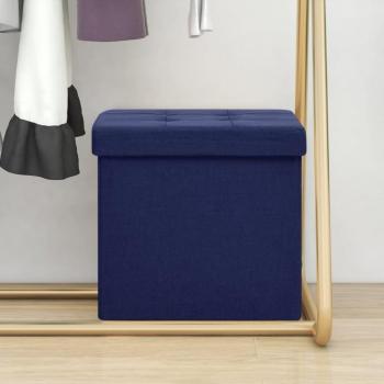 Sgabello Pieghevole Blu con Contenitore