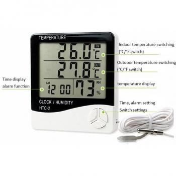 Réveil numérique LCD HTC-2