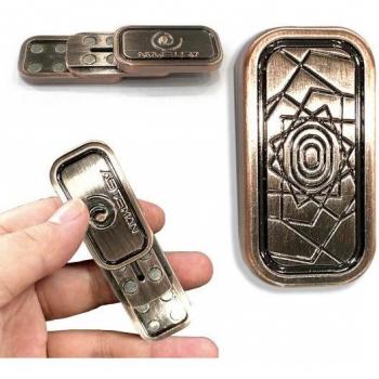 Silver Rose Fidget Glide – Electroplated Rose Print Relaxation Tool