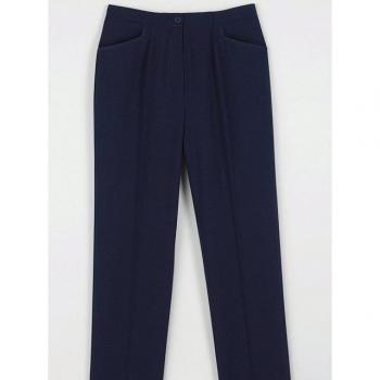 Damen Jerseyhose mit Bügelfalten, Innenbeinlänge 79 cm
