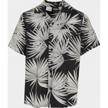 URBAN CLASSICS Kurzarmshirt Urban Classics Herren Frond Resort Shirt (1-tlg)